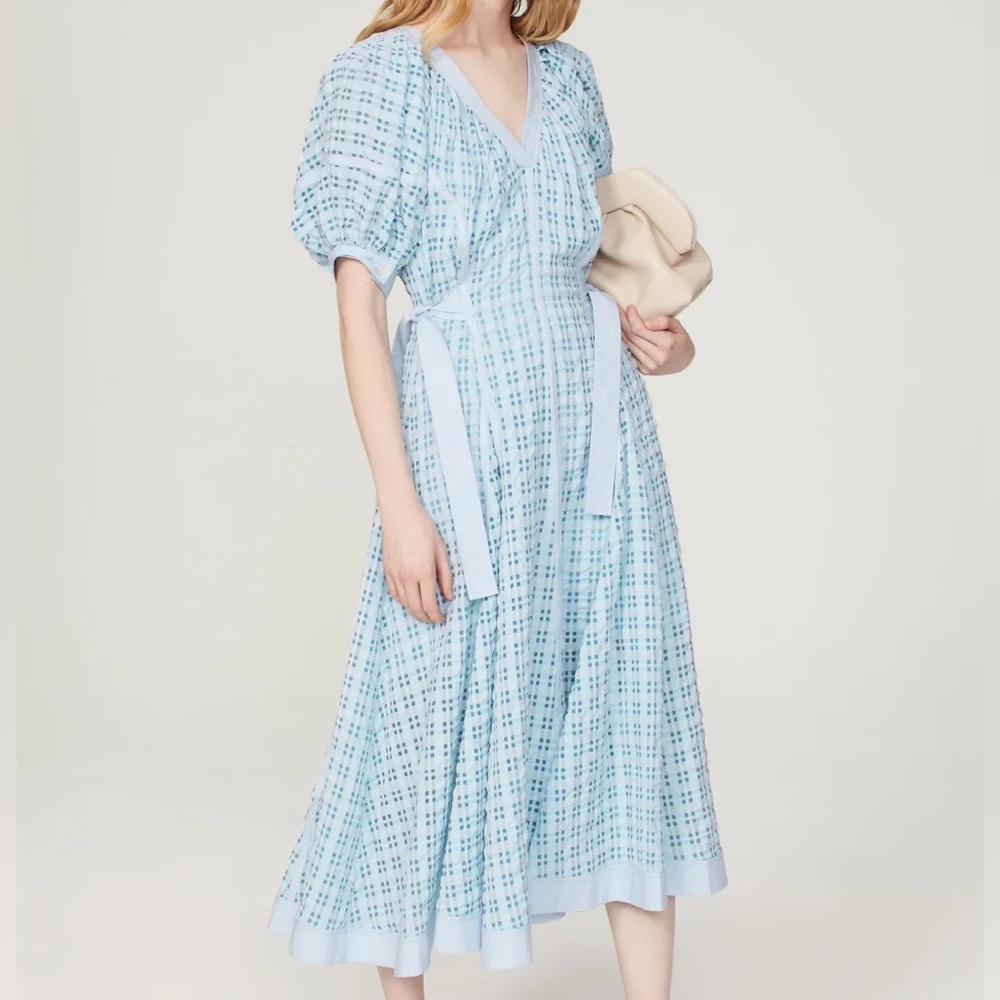 3.1 Phillip Lim Blue Taffeta Mini Dress